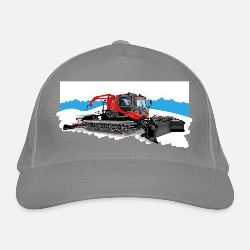 Dameuse au travail dans la neige Casquette classique bio