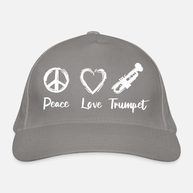Trompette Paix Amour Casquette classique bio