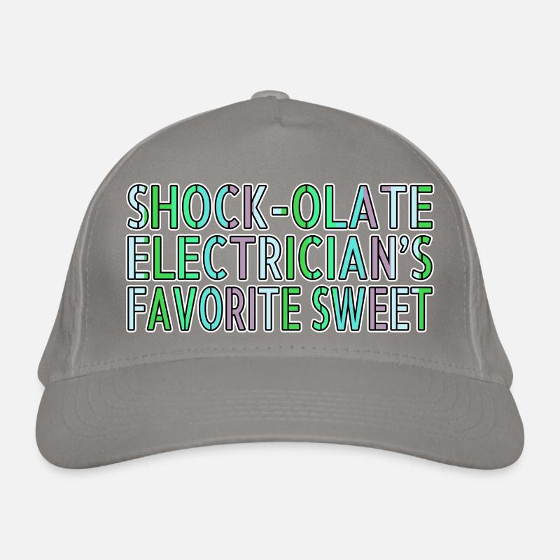 statement gift idea electrician humor gift funny Bio-Baseballkappe