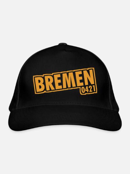 Brême - 0421 - Indicatif régional - Casquette classique bio - noir - Devant