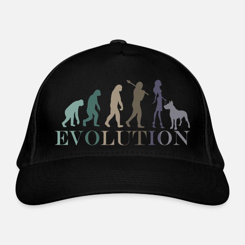 Evolution Great Dane Female Retro Minimalism Organic Baseball Cap