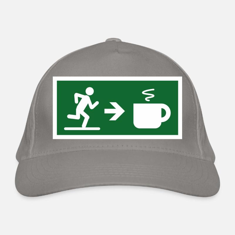 Exit to coffee tea cocoa chocolate Organic Baseball Cap