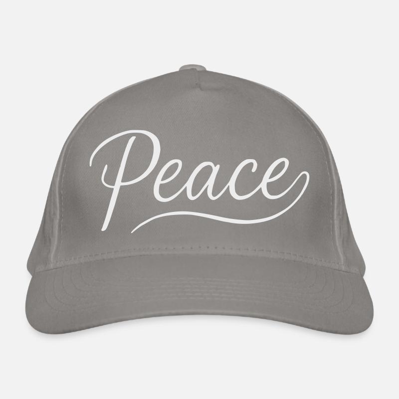 Police cursive Peace Lettering Casquette classique bio