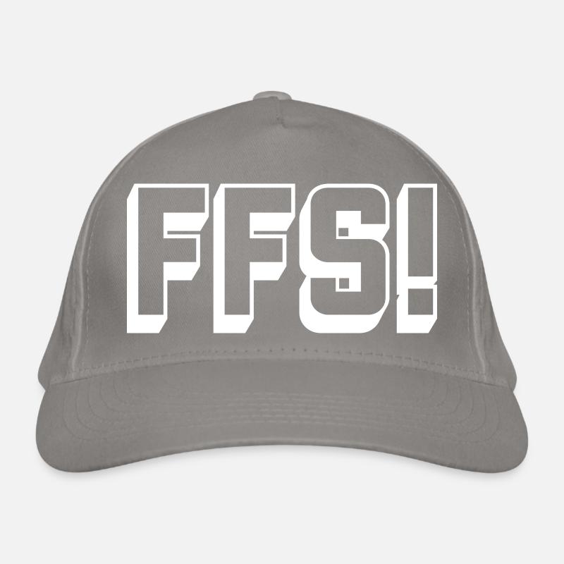 swear_FFS_white Casquette classique bio