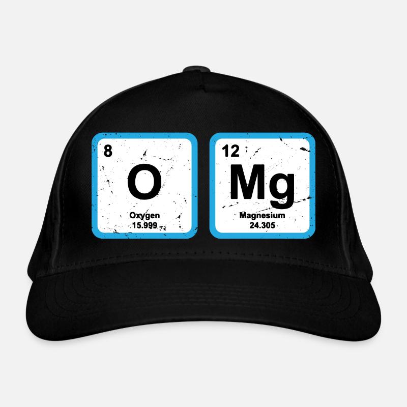 Periodic Table OMG The Element of Surprise Science Bio-Baseballkappe