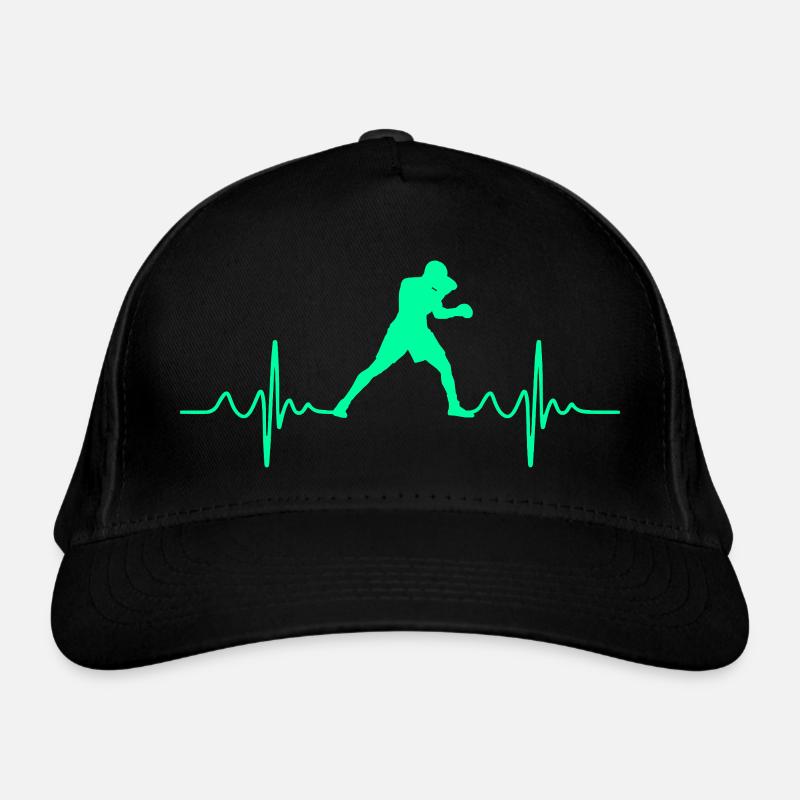 Boxen Boxen Herzschlag Bio-Baseballkappe