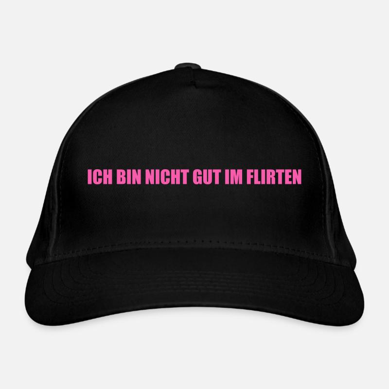 Ich bin nicht gut im Flirten Bio-Baseballkappe