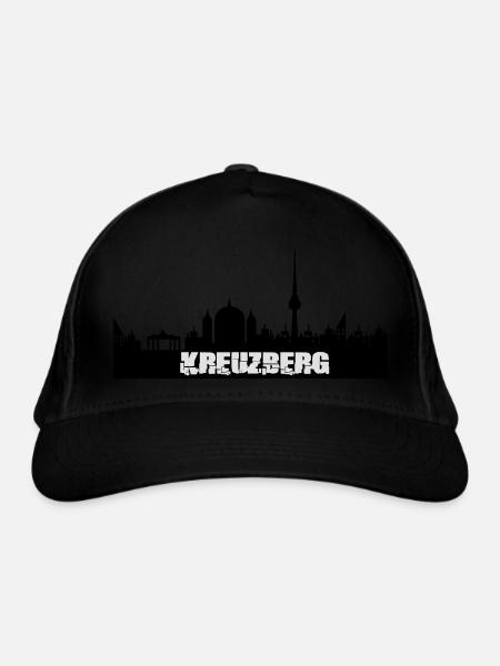 kreuzberg - Casquette classique bio - noir - Devant