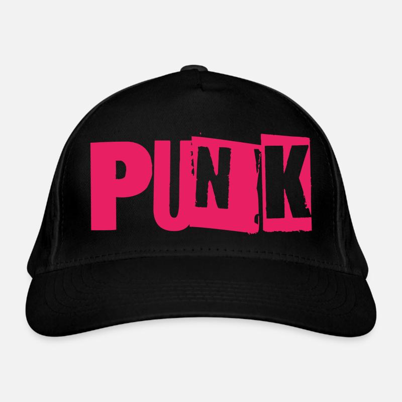 Punk Glitch Typo Neon Bio-Baseballkappe