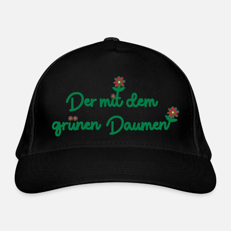 Der mit dem grünen Daumen Bio-Baseballkappe