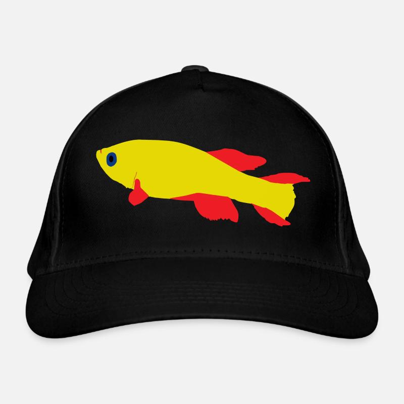 Killifish Red and Yellow Organic Baseball Cap
