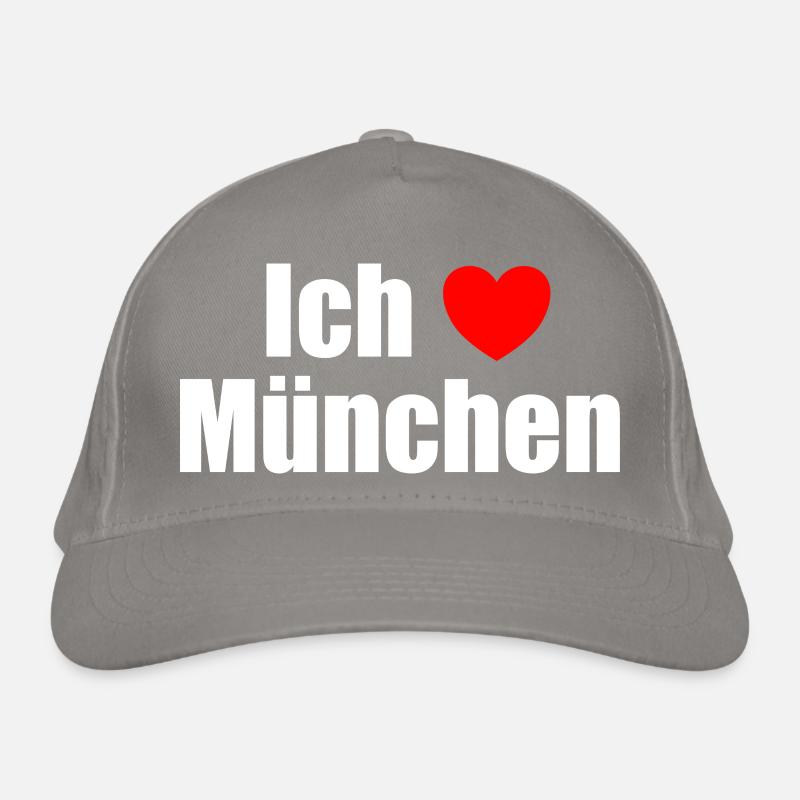 Ich liebe München Bio-Baseballkappe