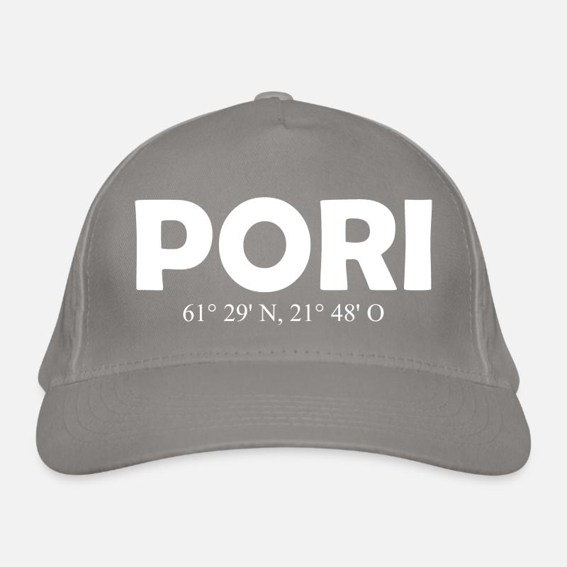Pori - Finlande - Coordonnées - Longitude Latitude Casquette classique bio