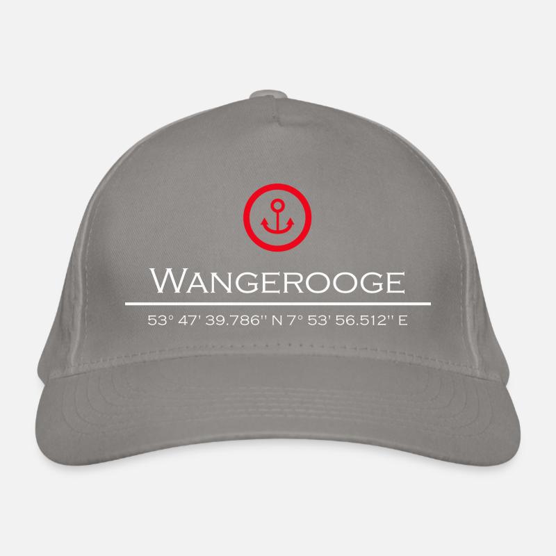 Wangerooge roter Anker Bio-Baseballkappe
