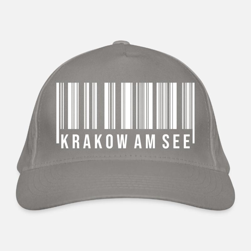 Krakow am See Strichcode Bio-Baseballkappe