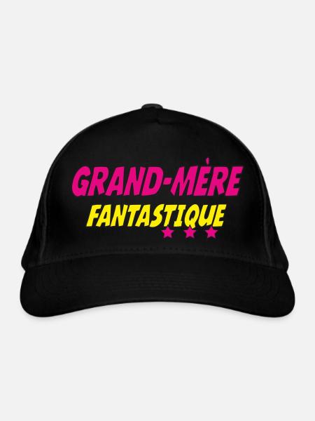 Grand Mère FANTASTIQUE - Casquette classique bio - noir - Devant