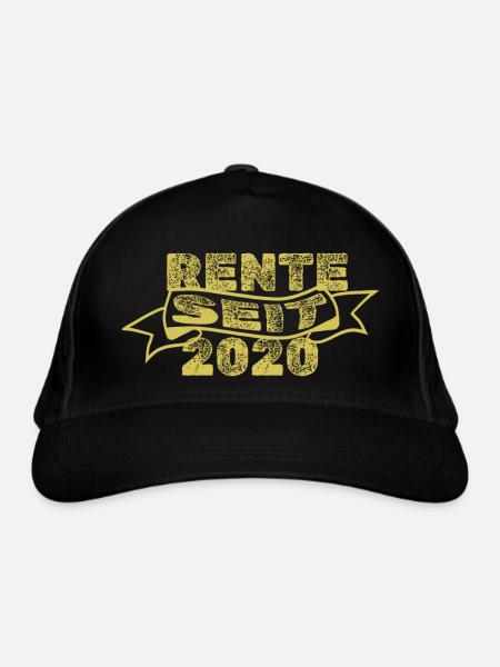 Pension 2020 - Organic Baseball Cap - black - Front