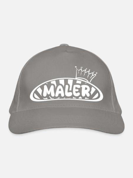 Beruf Maler - Bio-Baseballkappe - Hellgrau - Vorne