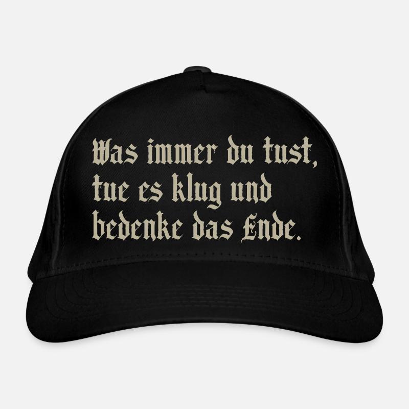 quoi que - Casquette classique bio - noir