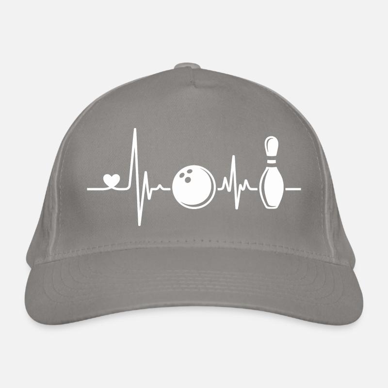 Bowling Herzschlag Design Bio-Baseballkappe