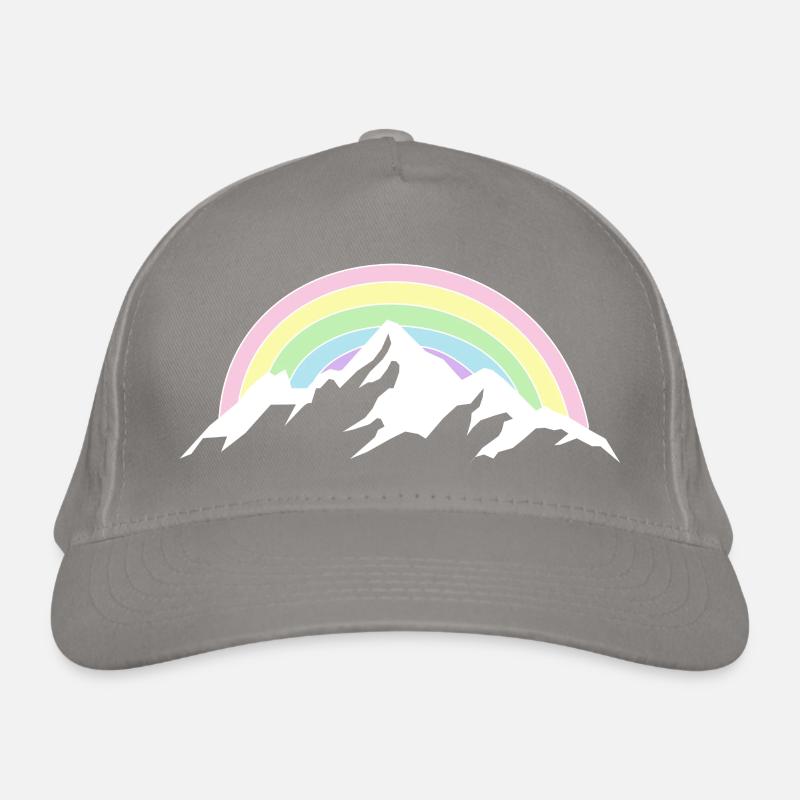 Mountain Rainbow Nature Lover Organic Baseball Cap