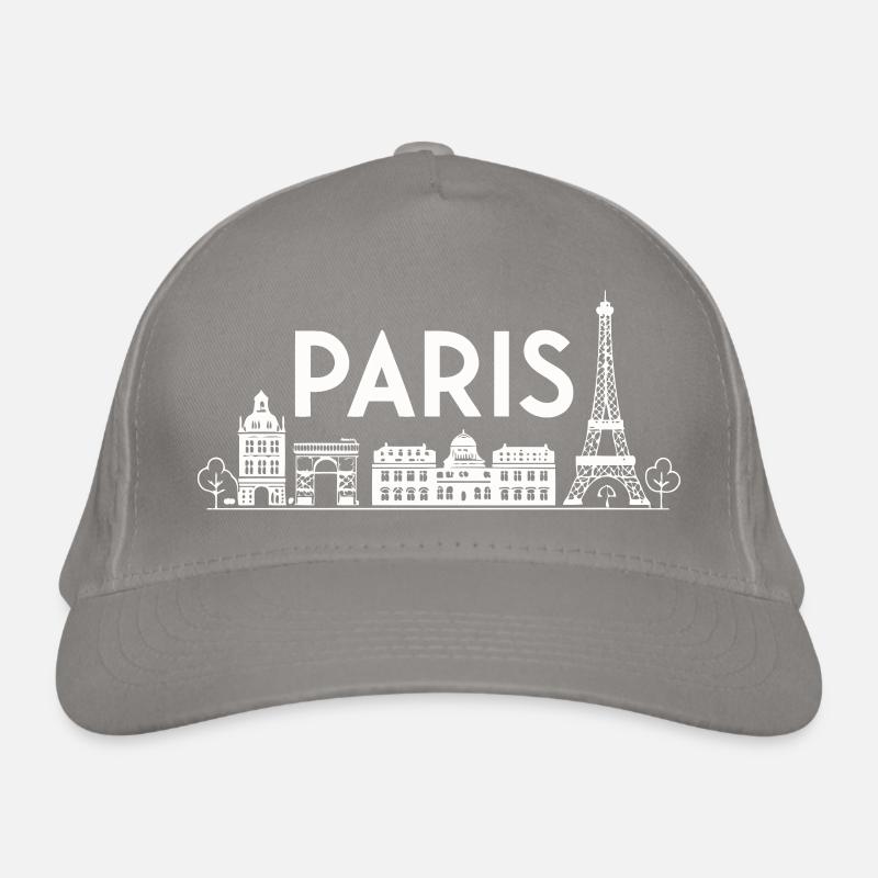 Silhouette Paris Ville Lumière Casquette classique bio