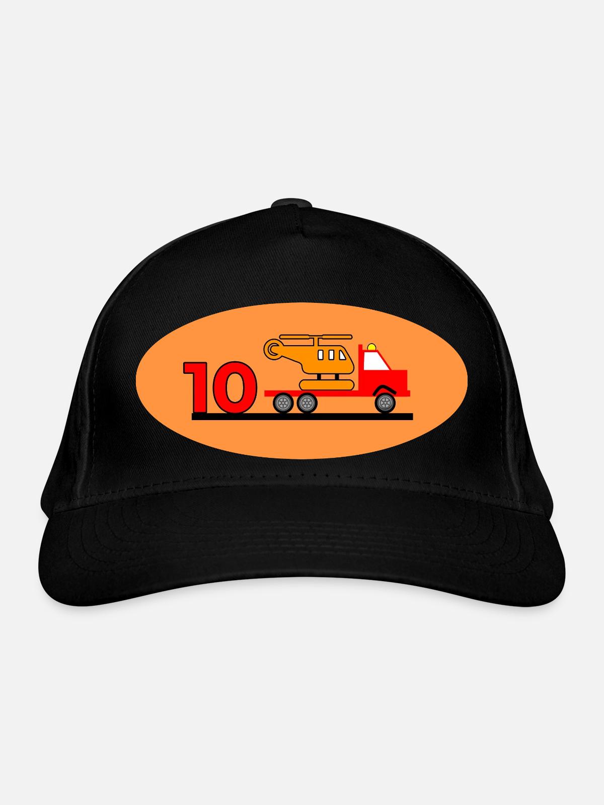 Truck - Organic Baseball Cap - black - Front