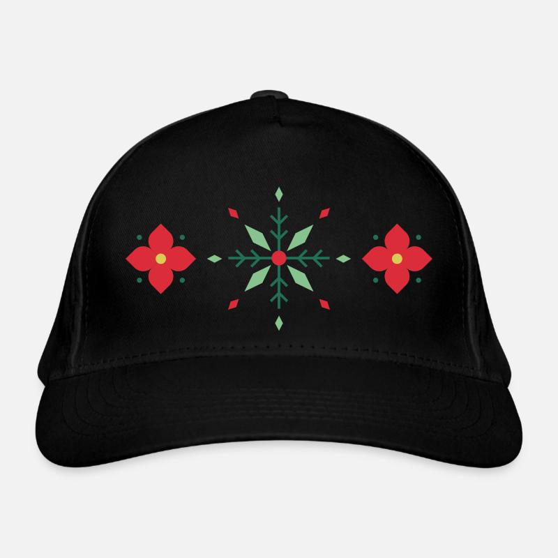 Motif de Noël, idéal pour les fêtes Casquette classique bio