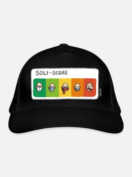 Soli-Score - Bio-Baseballkappe - Schwarz - Vorne