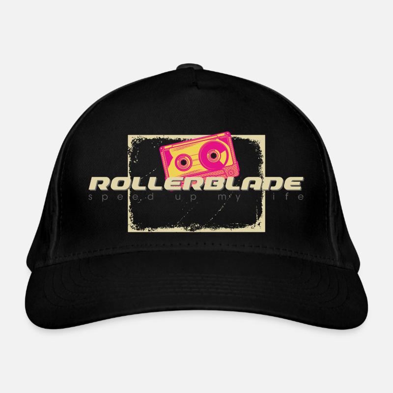 80s Tape Rollerblader Organic Baseball Cap