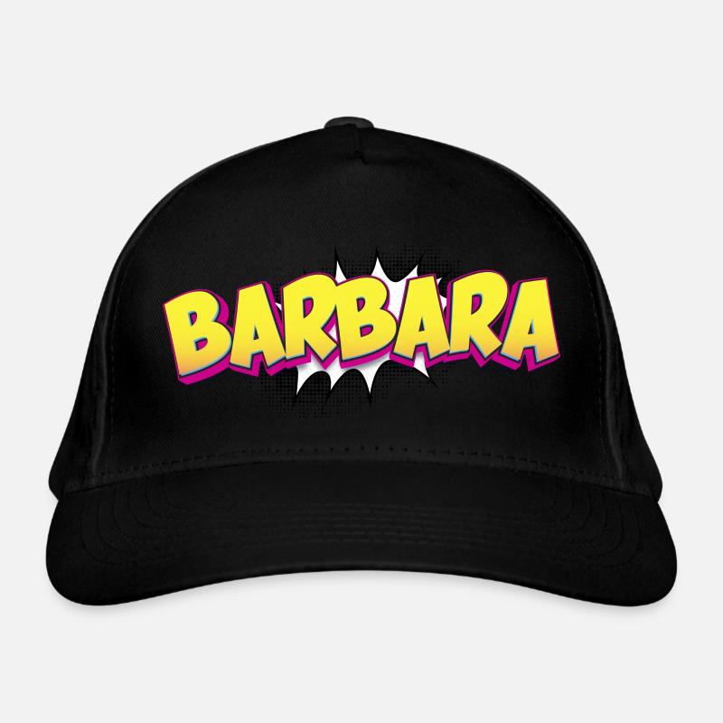 Barbara benutzerdefinierter Name Comic-Stil Pop-Art, Bio-Baseballkappe