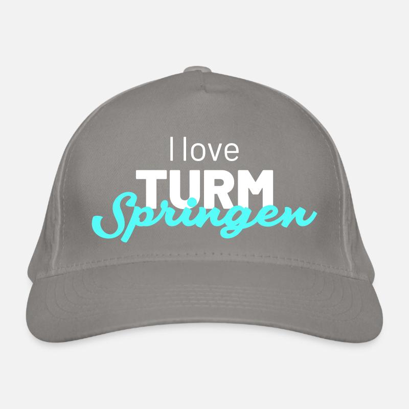i love turmspringen Bio-Baseballkappe