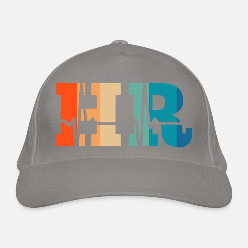 Retro Heartbeat Human Resources Organic Baseball Cap