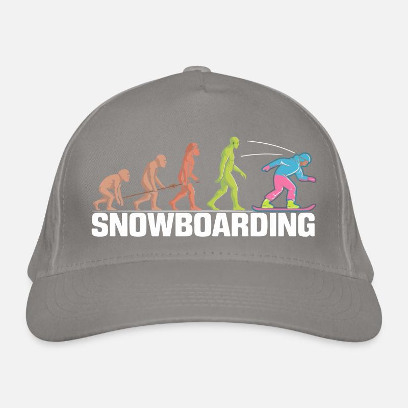 Evolution of Snowboarding Design Organic Baseball Cap
