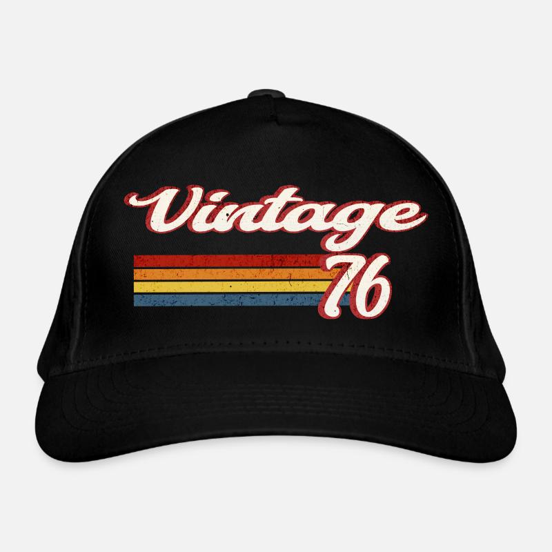 Vintage76 Anniversaire rétro Casquette classique bio