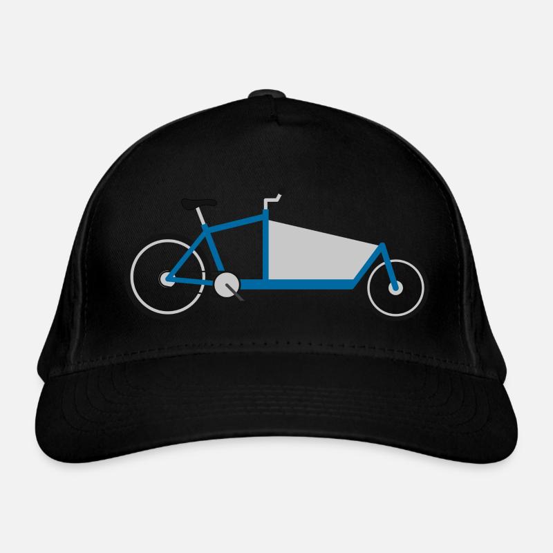 Cargo bike blue Organic Baseball Cap