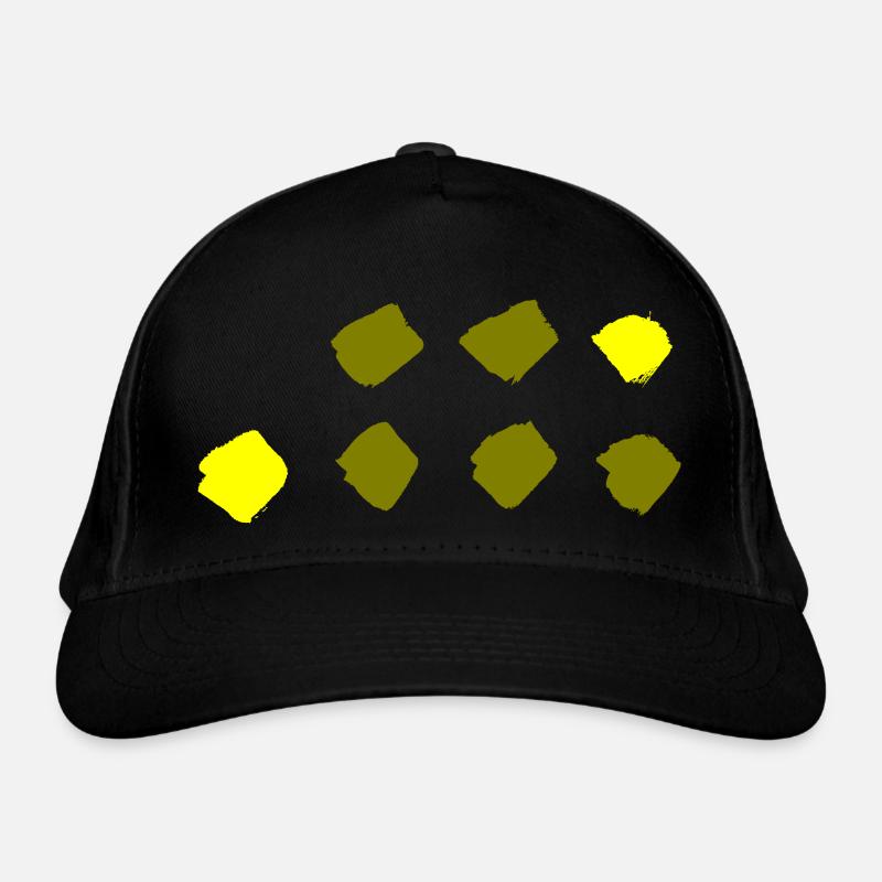 Karo Muster - Punkte Muster Bio-Baseballkappe