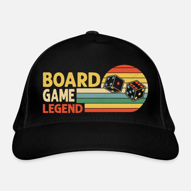 Board Game Legend Nerd Gamer Tabletop Player Bio-Baseballkappe