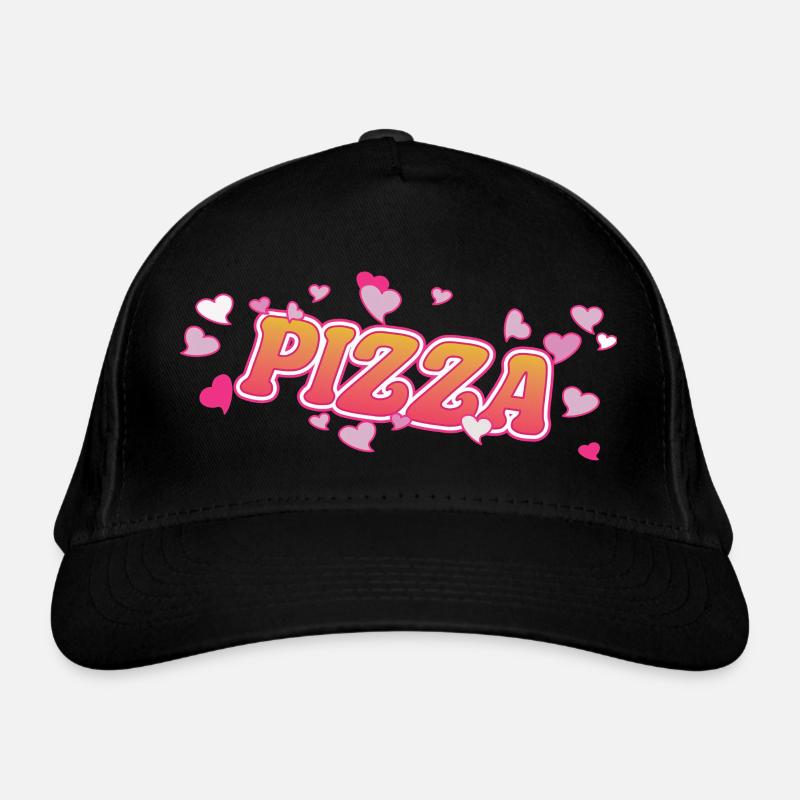 Cooles Currywurst mit rosa Herzen Design Bio-Baseballkappe