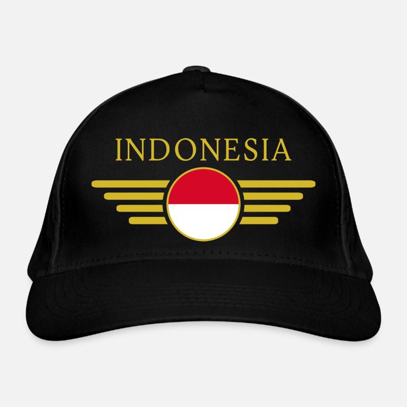 Ich liebe Indonesien, Stil Design T-Shirt Bio-Baseballkappe