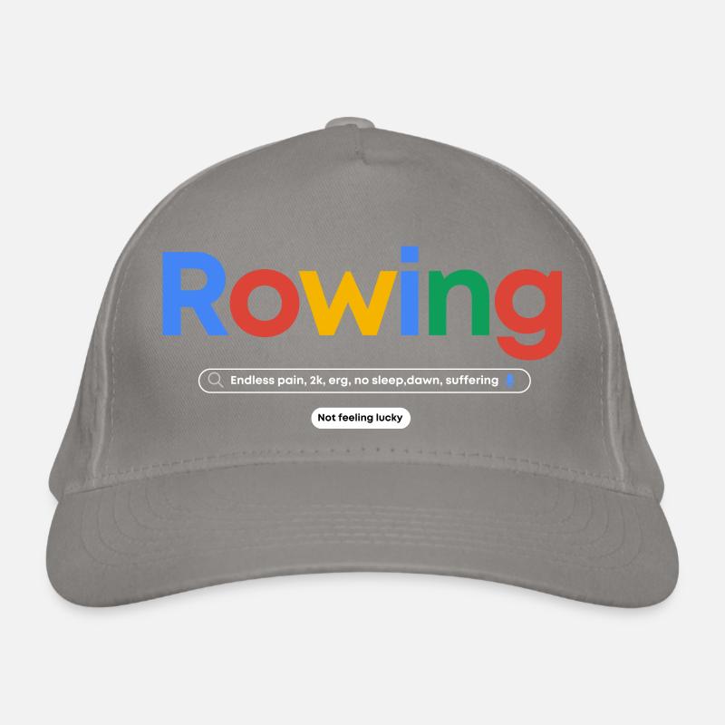 Rowing funny Web Search Chuckles Organic Baseball Cap