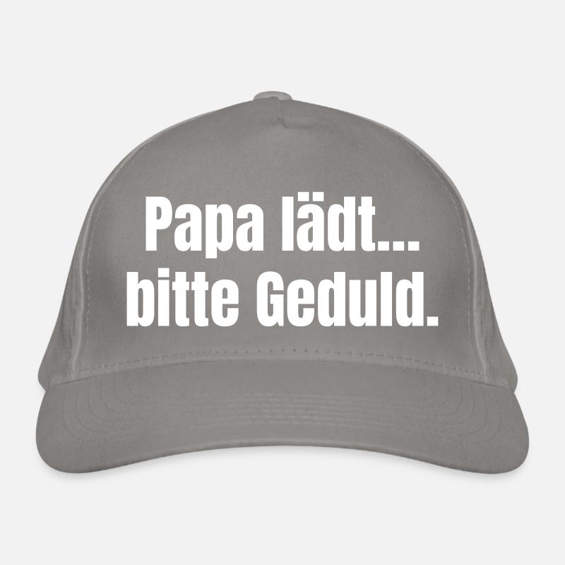 Papa lädt Geduld  Bio-Baseballkappe