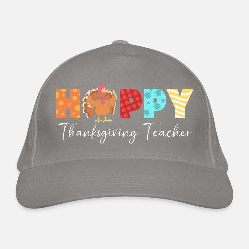 Thanksgiving Lehrer Lehrerin Bio-Baseballkappe