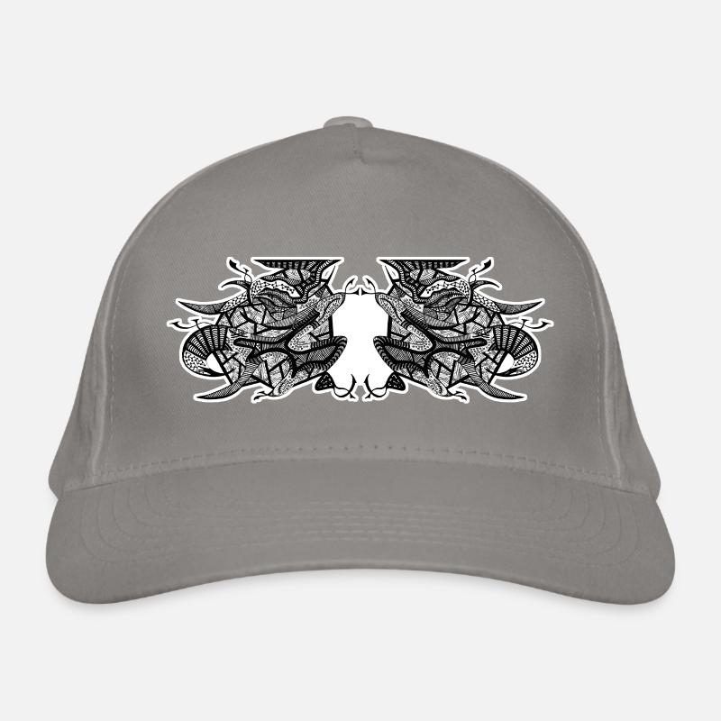 Design abstrait noir et blanc n°7 Casquette classique bio