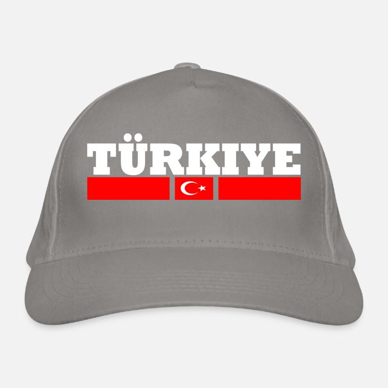 Türkei Flagge Bio-Baseballkappe