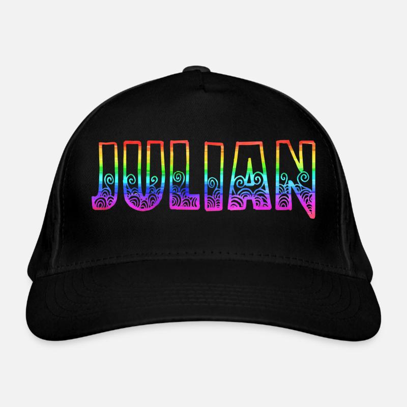 julian rs regenbogen Bio-Baseballkappe
