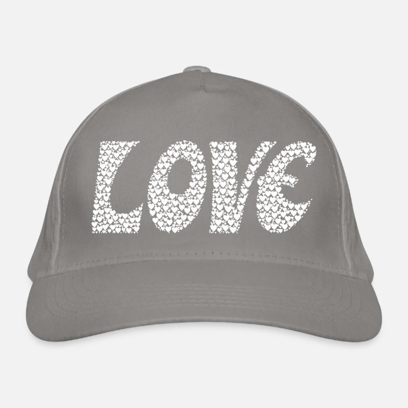 Amour - amour - Typographie - Cadeaux de la Saint-Valentin Casquette classique bio