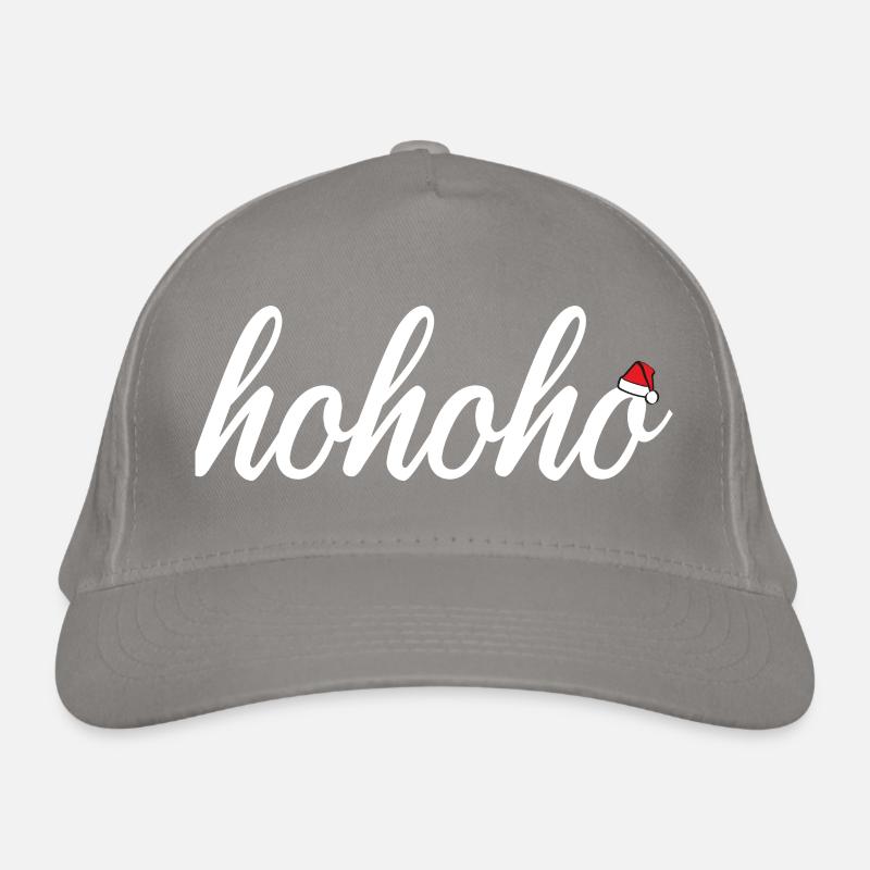 hohoho with Santa's hat Organic Baseball Cap