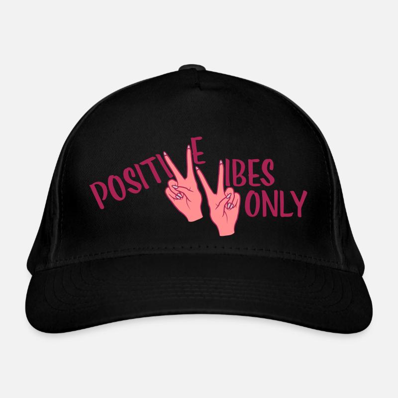 Optimismus Positive Vibes Only Bio-Baseballkappe