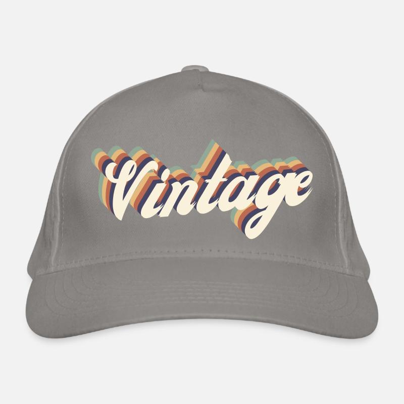 Weinlese Bio-Baseballkappe